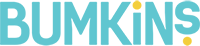 Logo for Bumkins company and a link to Bumkins company website