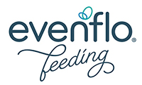 Logo for Even Flo Feeding company, link to visit Evenflo website