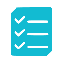 Simple image of a checklist, explore Library's web pages for job and volunteer opportunities
